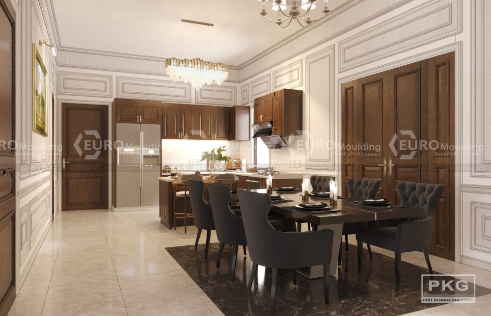 Ý tưởng phào chỉ trần mộc mạc