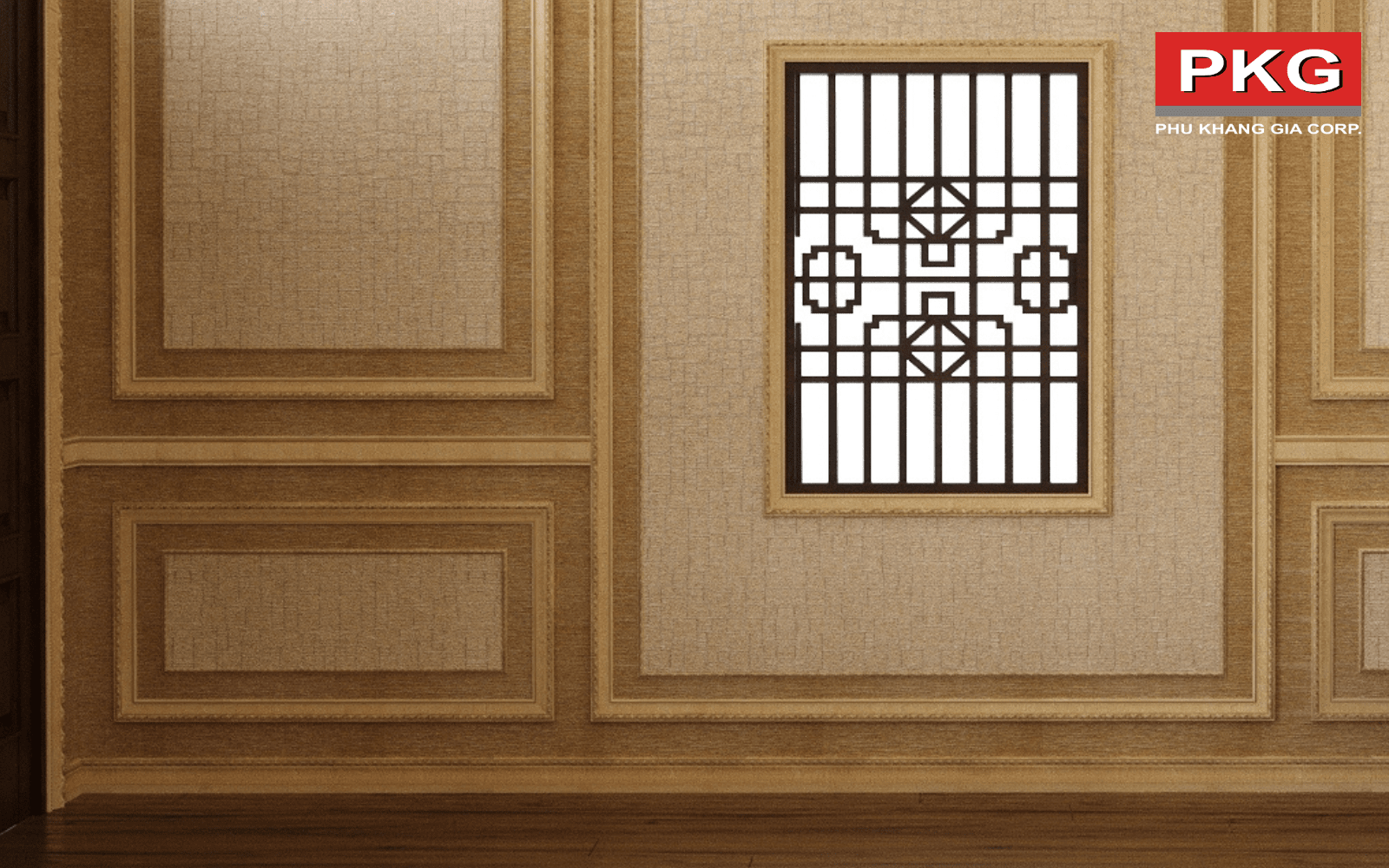 Phào chỉ lưng tường Phú Khang Gia mẫu 20