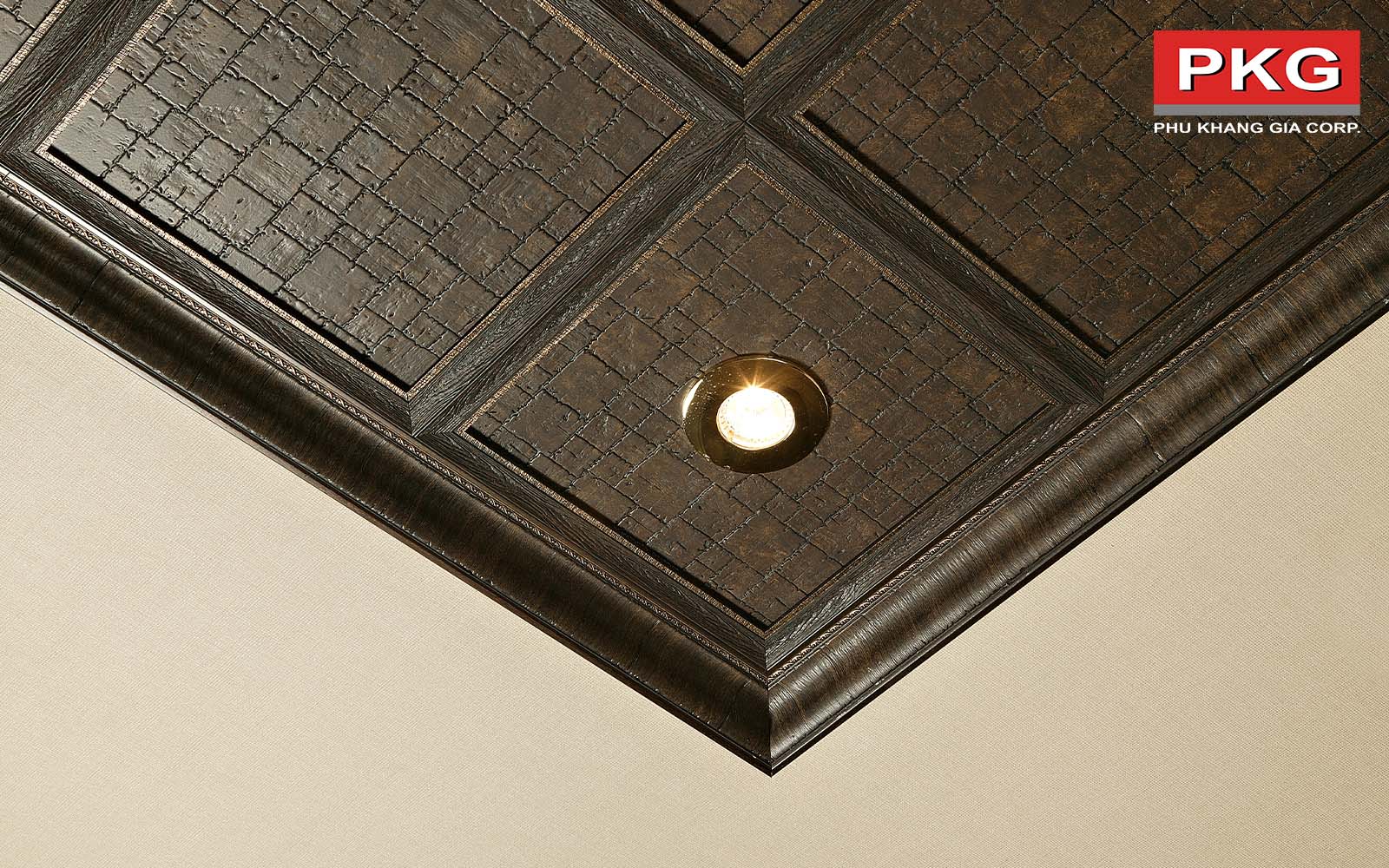 Phào trần giả đá, giả gỗ mẫu 19