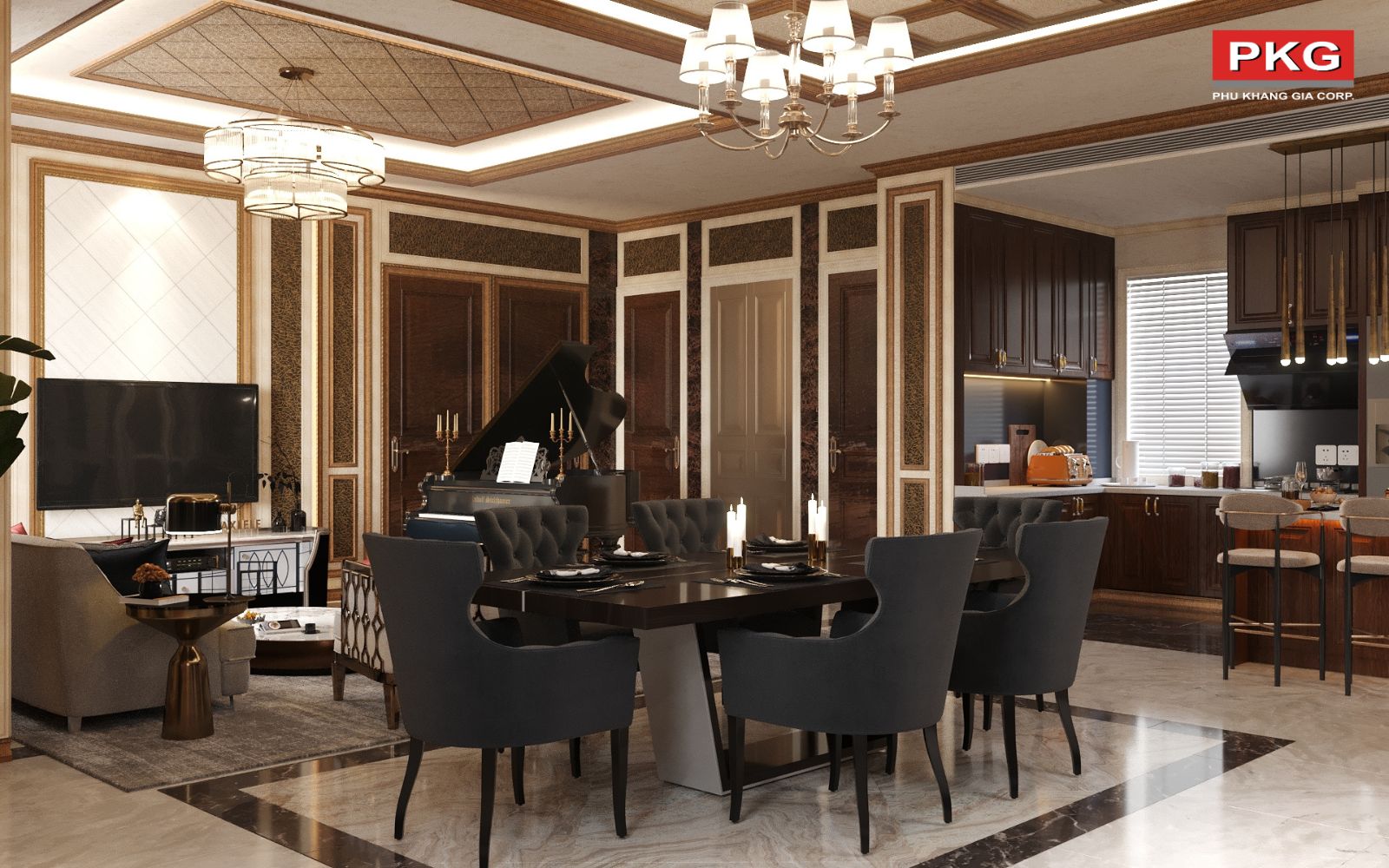 Tấm nhựa ốp tường phòng bếp