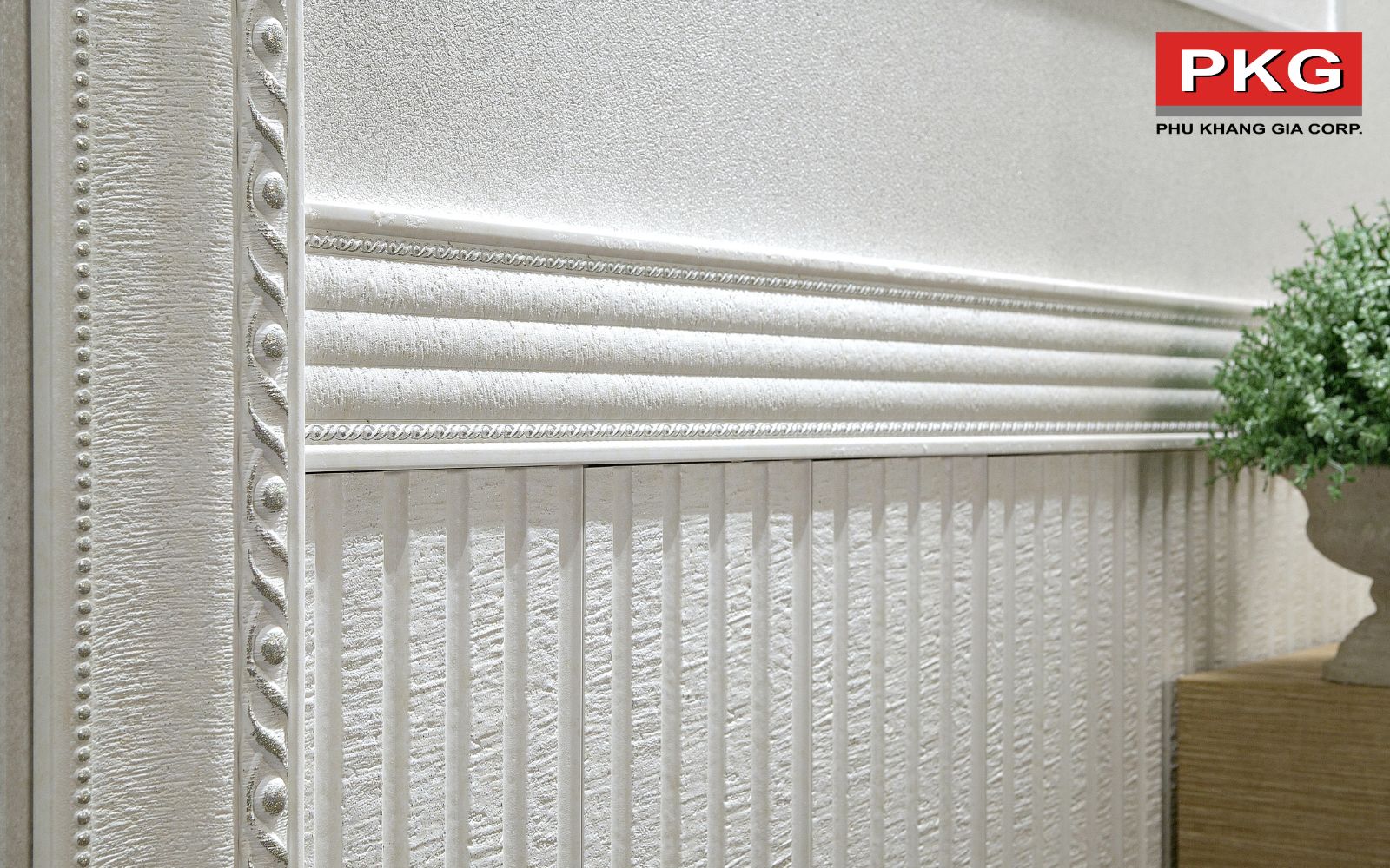 Ưu điểm khi sử dụng phào chỉ lưng tường Phú Khang Gia