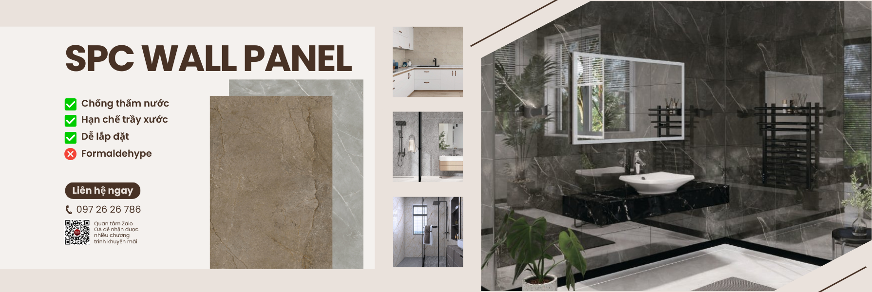 Banner tấm ốp SPC