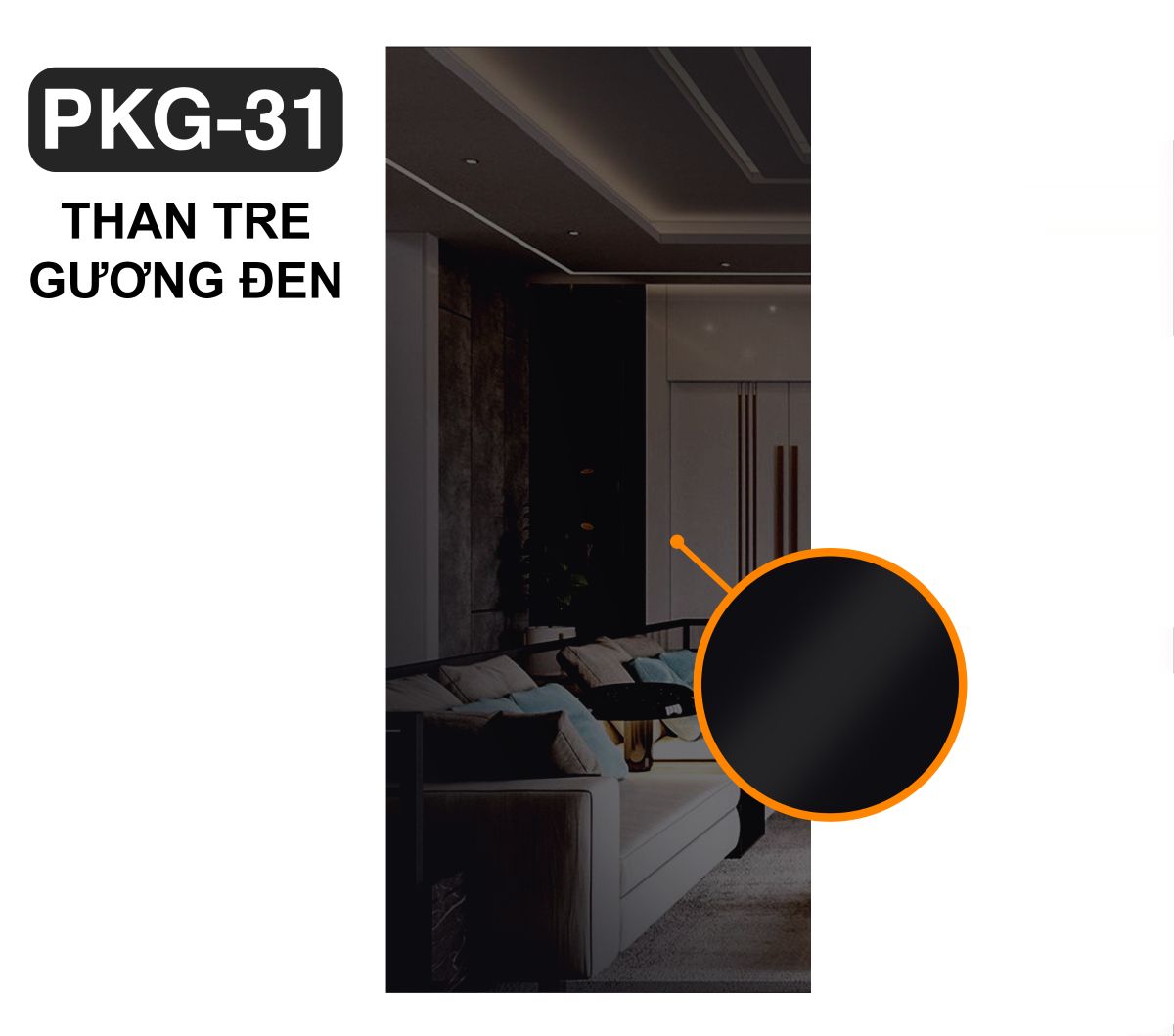 Tấm ốp than tre gương đen PKG31