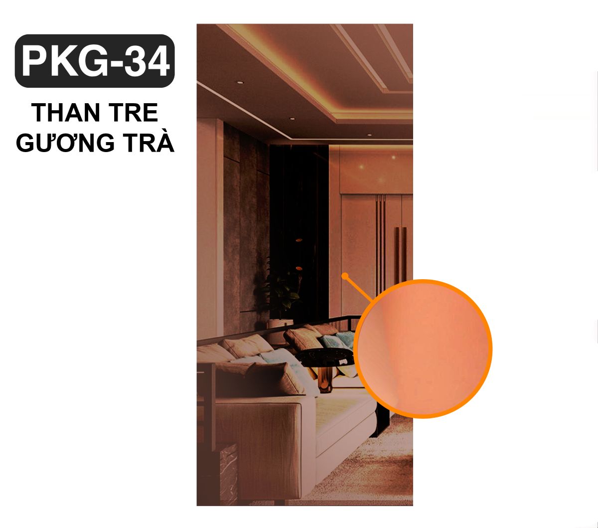 Tấm ốp than tre gương trà PKG34